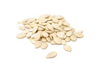 Pumpkin Seeds Isolated on White Background