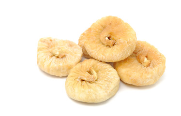 Dried Figs Isolated on White Background
