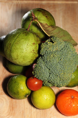 Various Fruit and Vegetables with Vitamin C Contents
