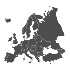 Deurstickers landkarte europa v2 ii © WoGi