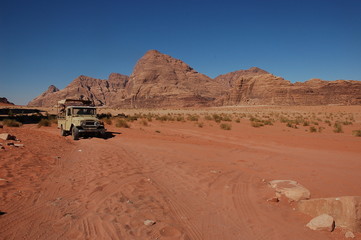 Le désert de Wadi Rum