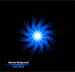 Blue abstract glowing background