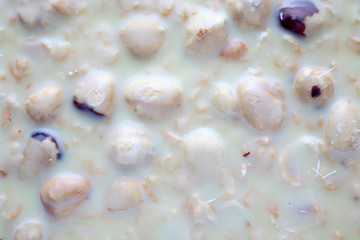 White chocolate with nuts