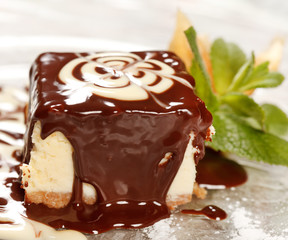 Chocolate cheesecake
