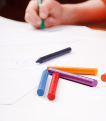 child's hand drawing