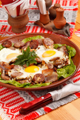 sausage and eggs for breakfast