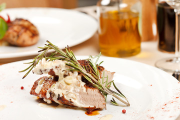 meat with sauce