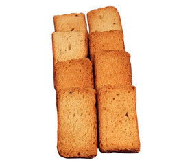 rusk group isolated on white background