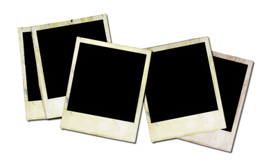 instant photo frames, isolated on white background