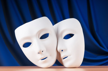 Masks with theatre concept