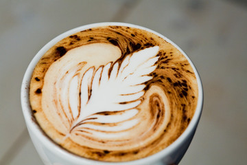 Latte Art - Farnblatt