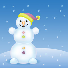 Снеговик под снегом