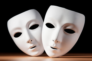 Masks with theatre concept