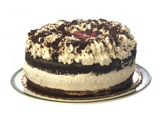 Black Forest Cake. Isolated