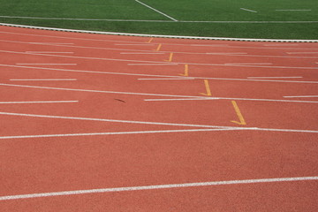Piste d'athlétisme - couloirs