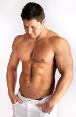 Fototapeta premium Picture of young athlete