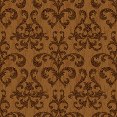 old style textile floral seamless background pattern