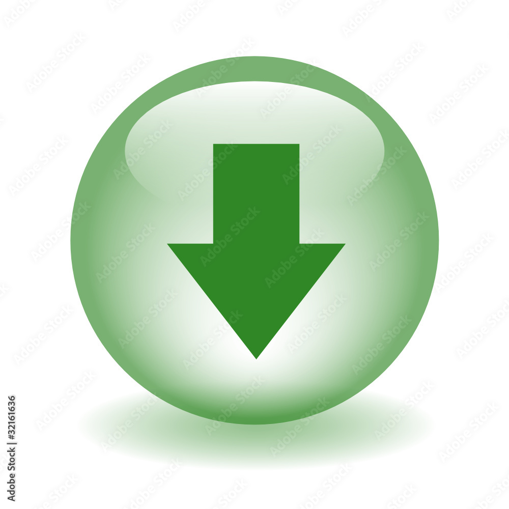 Poster download web button (upload downloads internet click here green)