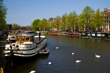 Fototapeta na wymiar Amsterdam canale