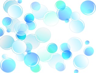 Blue bubbles background