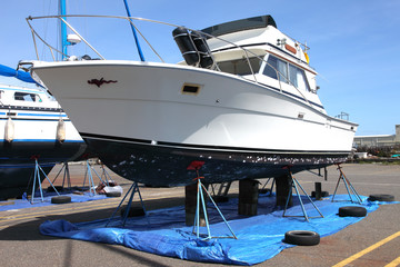 Boat repairs, Astoria OR. © RG