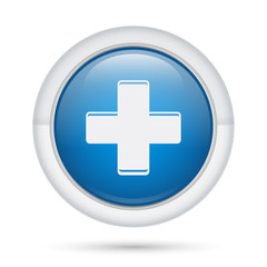 Obraz premium Bottone 3D_Croce