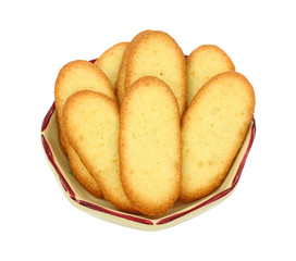 French Vanilla Wafers In Small Dish