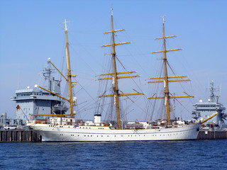 Gorch Fock im Tirpitzhafen Kiel