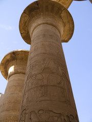 The Hypostyle hall in the Temple of Karnak Egypt