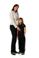 Mother and Daughter Standing