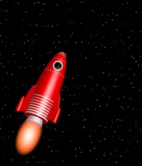 Rucksack rote Rakete © ermess