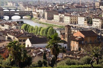 Fototapeta na wymiar Florenz - Blick von der Piazza Michelangelo