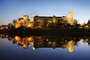 Naklejka premium Wawel castle in Krakow, Poland