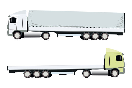 two trucks