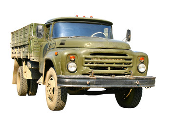 Green military truck