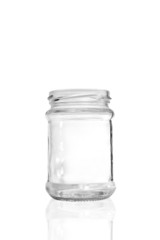 Empty glass jar