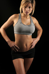 Fototapeta na wymiar Woman in workout gear