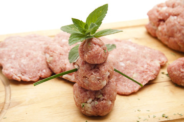 Hackfleisch mit Minze