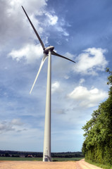 Fototapeta na wymiar HDR d'éolienne - Le Pont Roch
