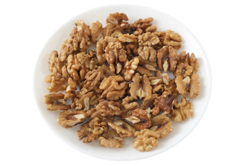walnut on a plate