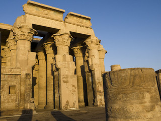 The Temple to Sobek, the crocodile  god, Kom Ombo in Egypt