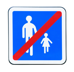 No pedestrian traffic sign