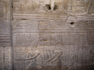 The Temple to Sobek, the crocodile  god, Kom Ombo in Egypt