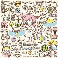 Cute Doodle Summer Vacation