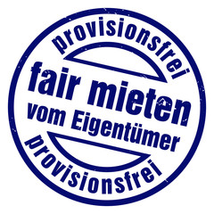 provisionsfreie vermietung vom eigent&uuml;mer stempel