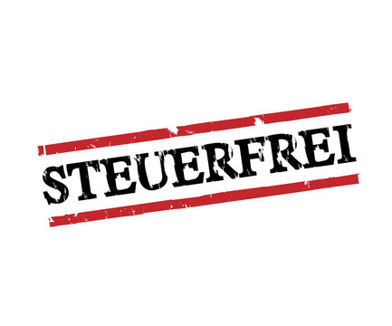 Steuerfrei Stempel abdruck