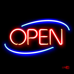 Neon Open sign © piai