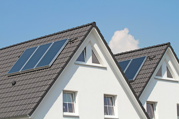 Solarthermie am Doppelhaus