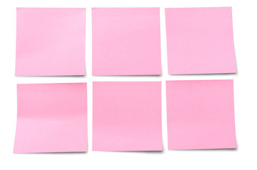 Blank post-it notes