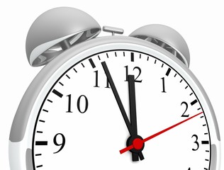 Silber Wecker - 5 vor 12 Konzept 03